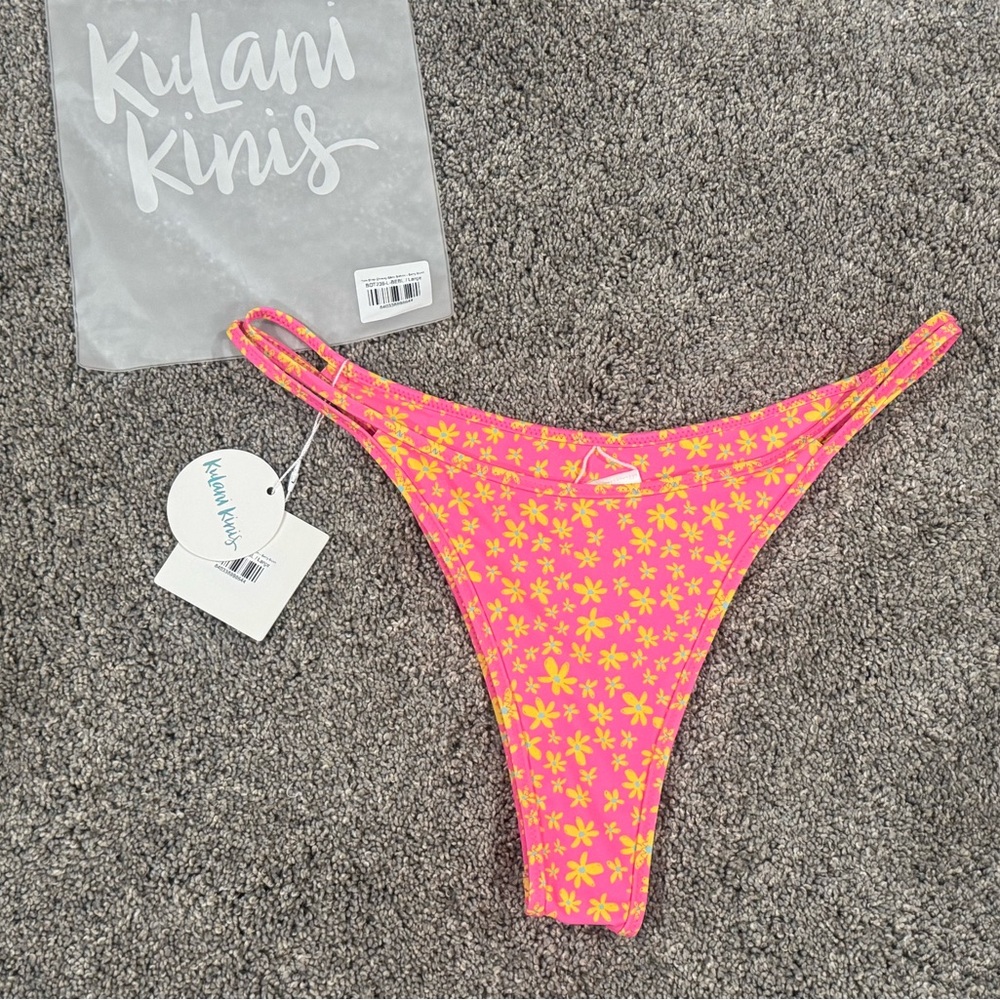 Kulani Kinis Berry Blush Cheeky Bikini Bottom NWT